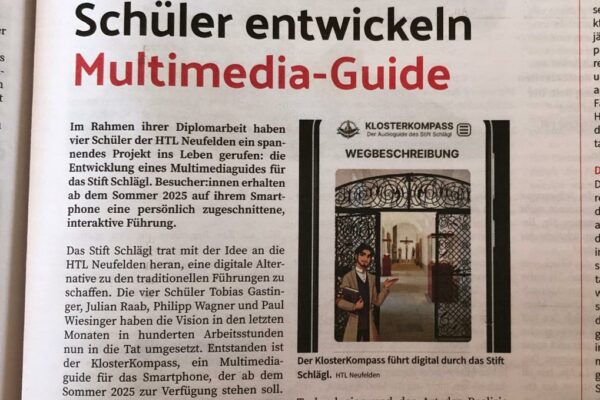 Maturanten entwickeln Multimedia-Guide – KlosterKompass